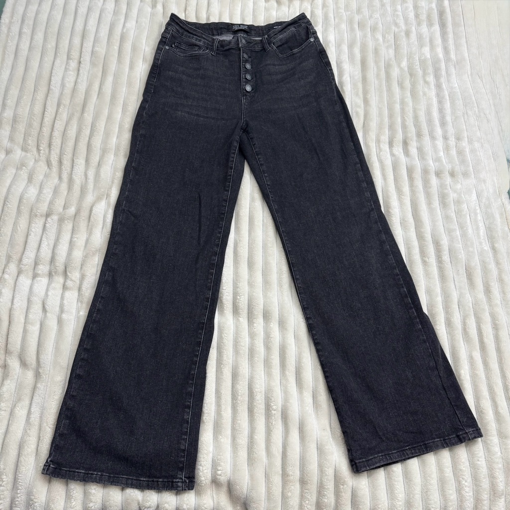 Judy Blue Black Flare Wide Leg Jeans
